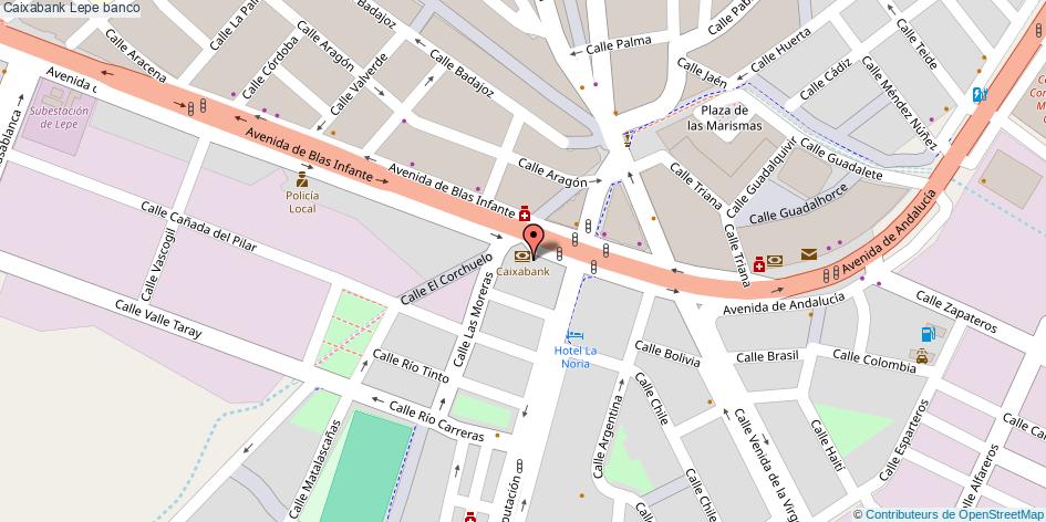 mapa Caixabank banco Lepe
