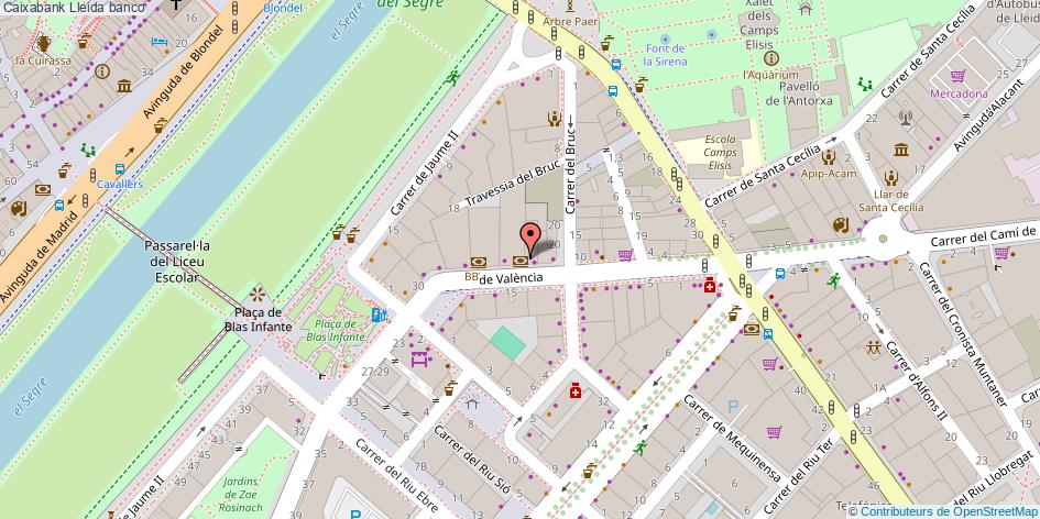 mapa Caixabank banco Lleida