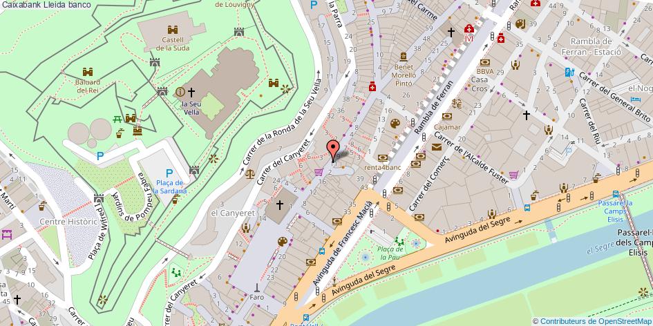 mapa Caixabank banco Lleida