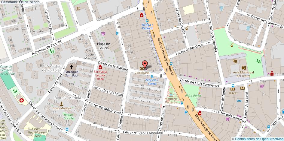 mapa Caixabank banco Lleida