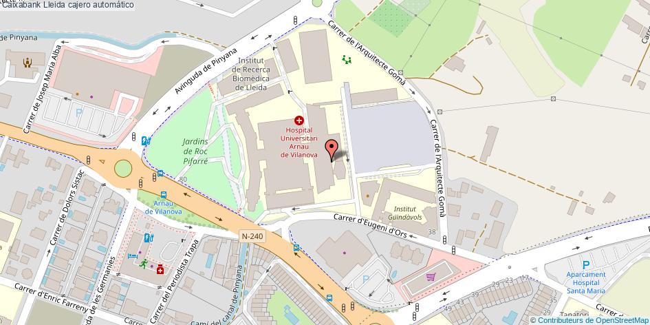 mapa Caixabank cajero automático Lleida
