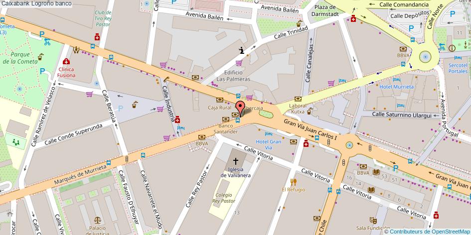 mapa Caixabank banco Logroño