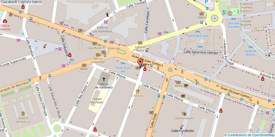 mapa Caixabank banco Logroño