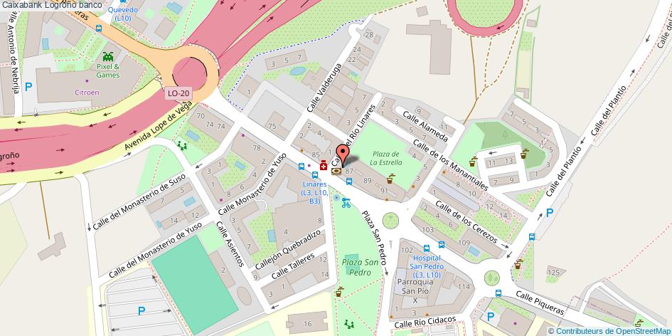 mapa Caixabank banco Logroño