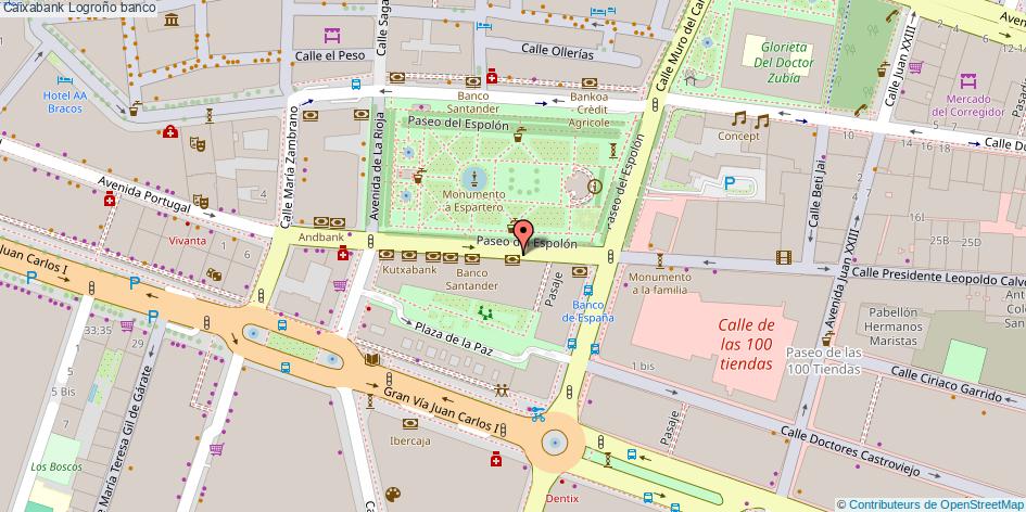 mapa Caixabank banco Logroño