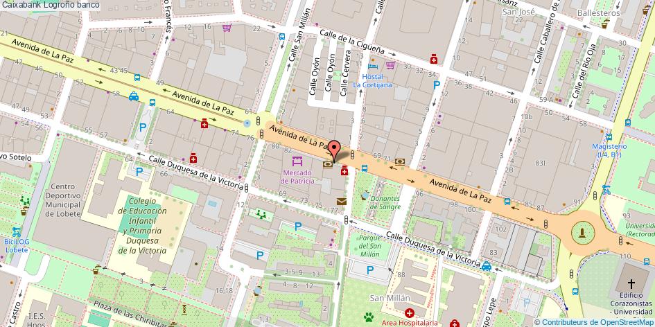 mapa Caixabank banco Logroño