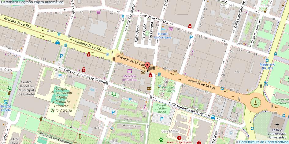 mapa Caixabank cajero automático Logroño
