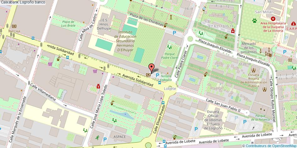 mapa Caixabank banco Logroño