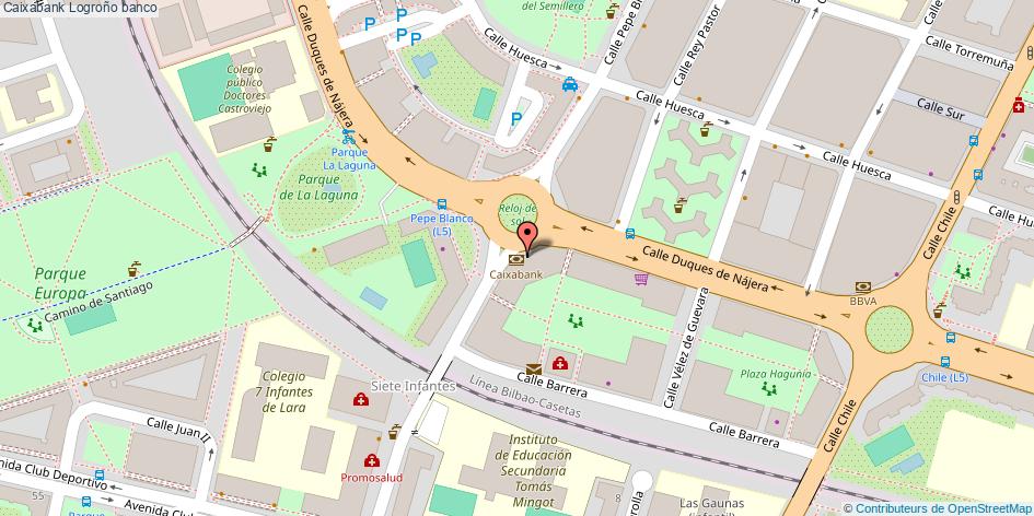 mapa Caixabank banco Logroño
