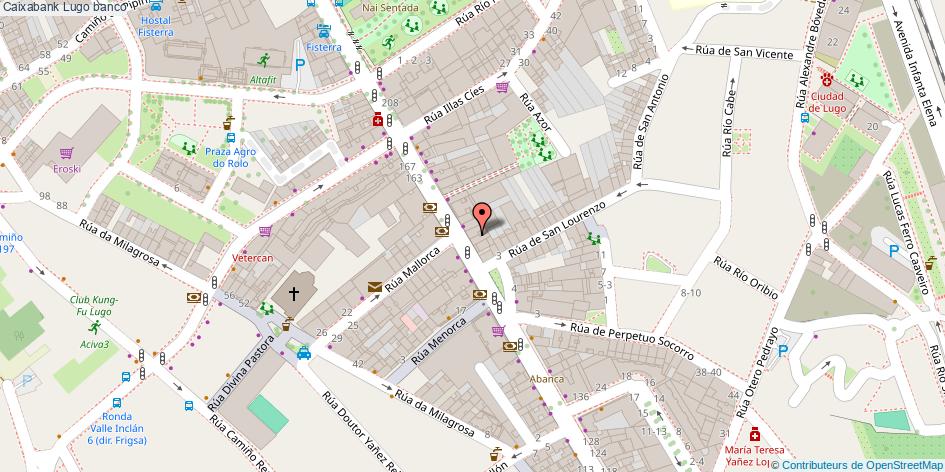 mapa Caixabank banco Lugo