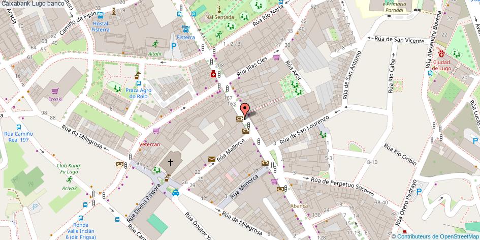 mapa Caixabank banco Lugo