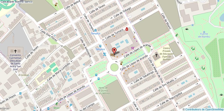 mapa Caixabank banco Madrid