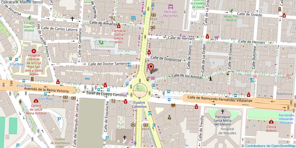 mapa Caixabank banco Madrid