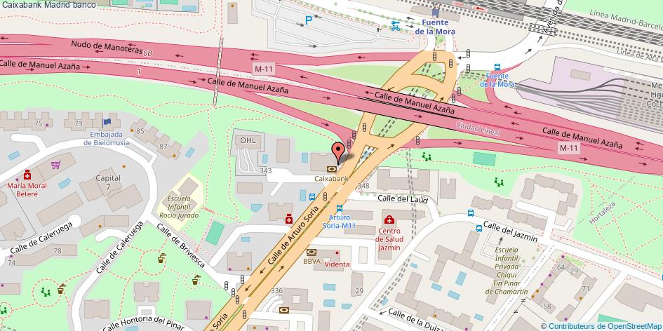 mapa Caixabank banco Madrid