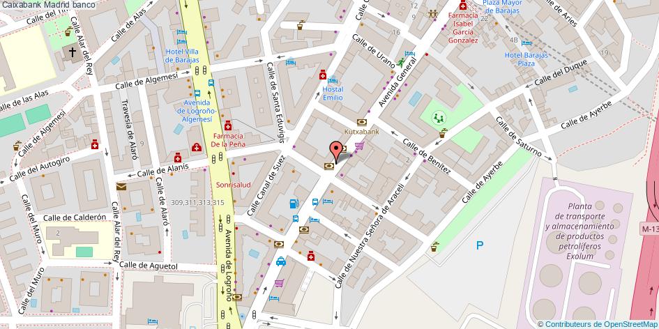 mapa Caixabank banco Madrid