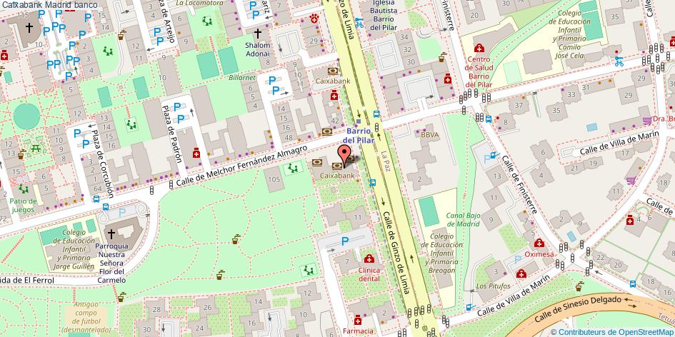 mapa Caixabank banco Madrid