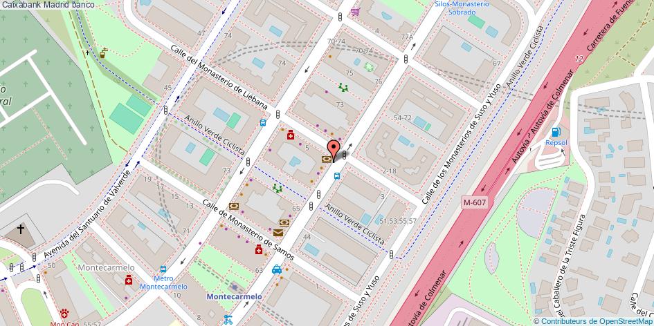 mapa Caixabank banco Madrid