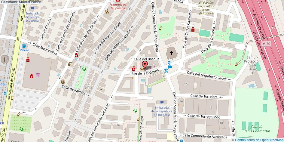 mapa Caixabank banco Madrid