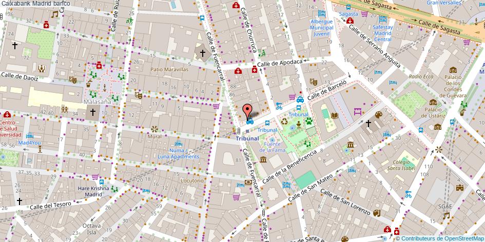 mapa Caixabank banco Madrid