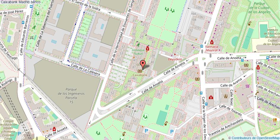 mapa Caixabank banco Madrid