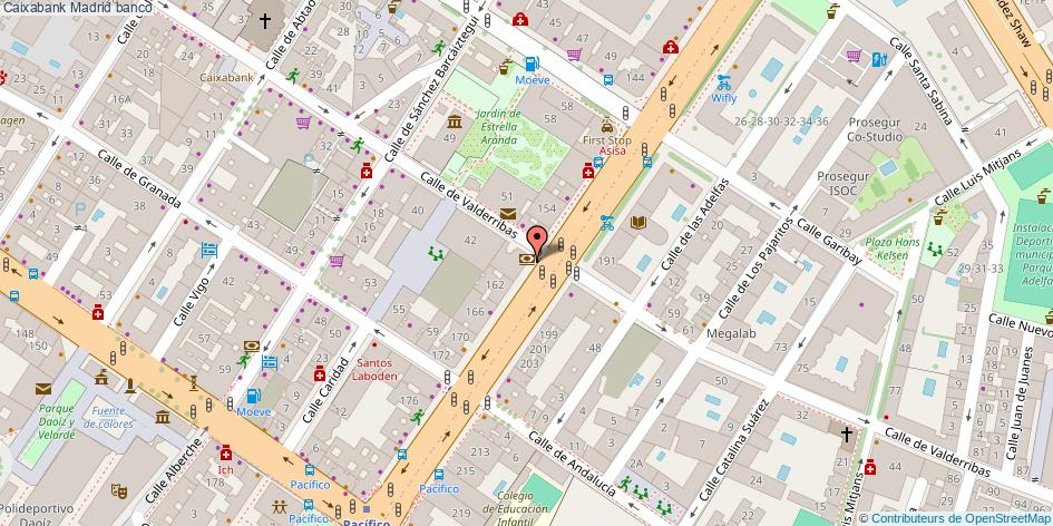 mapa Caixabank banco Madrid