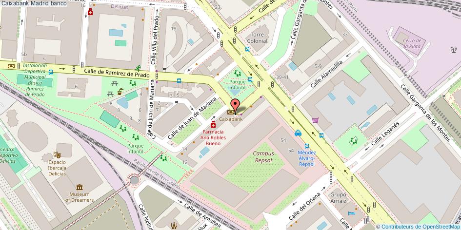 mapa Caixabank banco Madrid