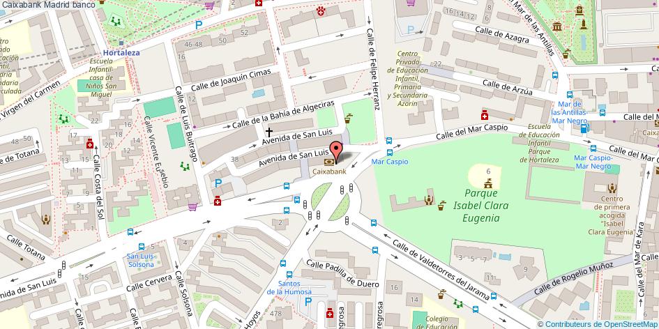 mapa Caixabank banco Madrid