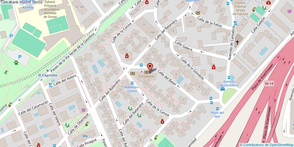 mapa Caixabank banco Madrid