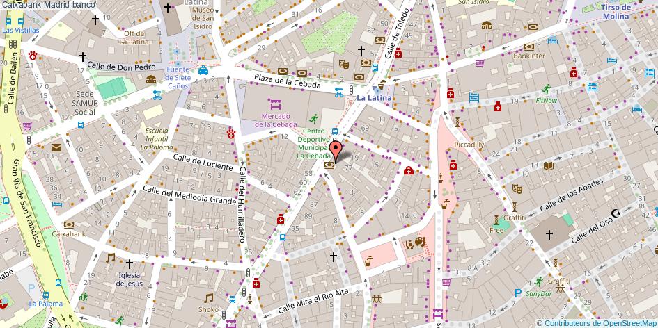 mapa Caixabank banco Madrid