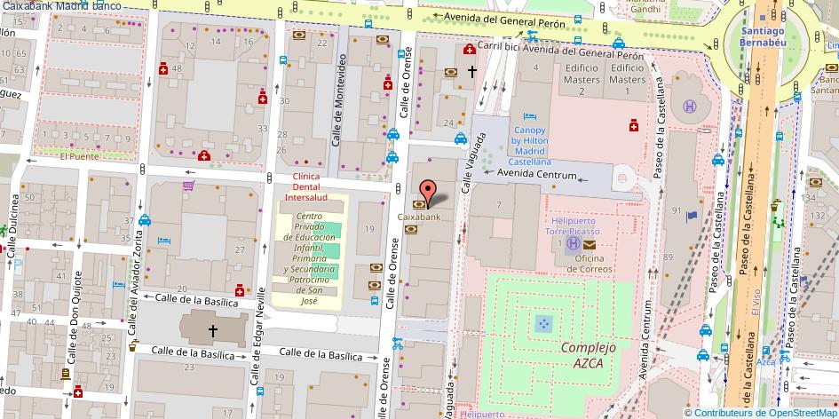 mapa Caixabank banco Madrid