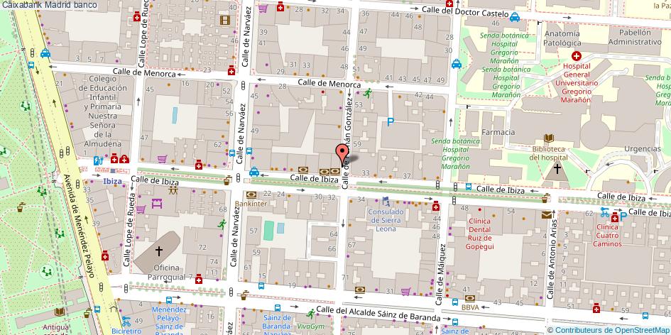 mapa Caixabank banco Madrid