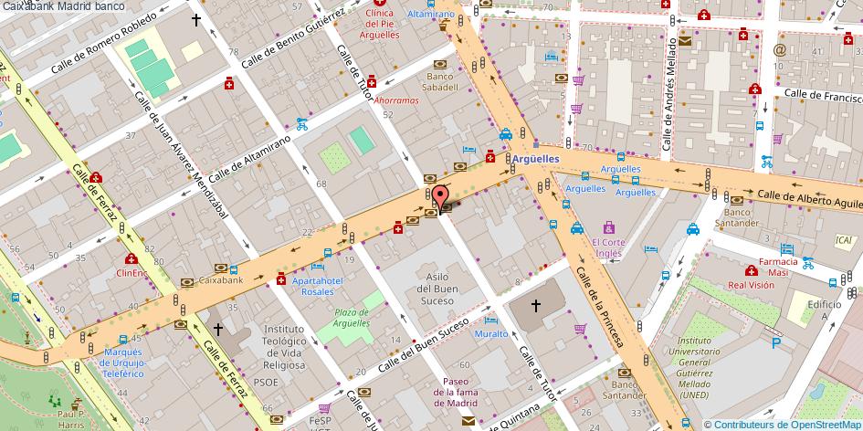 mapa Caixabank banco Madrid