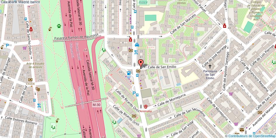 mapa Caixabank banco Madrid