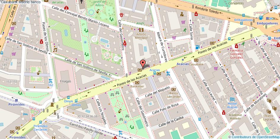 mapa Caixabank banco Madrid