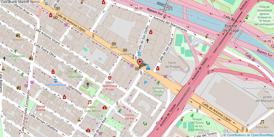 mapa Caixabank banco Madrid