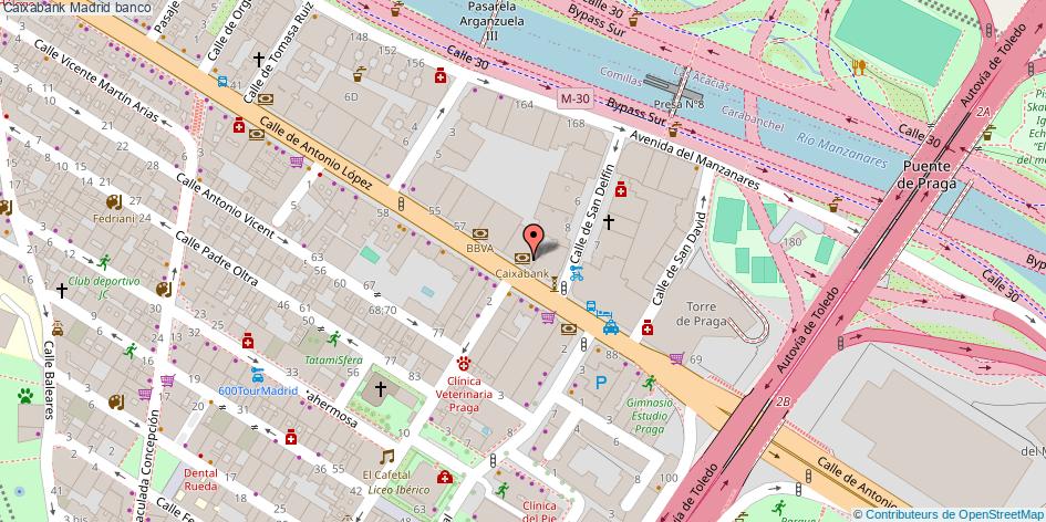 mapa Caixabank banco Madrid