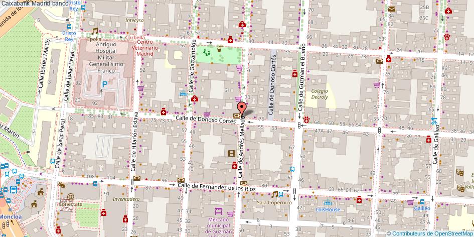 mapa Caixabank banco Madrid