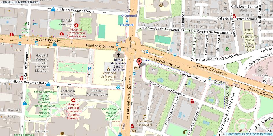 mapa Caixabank banco Madrid