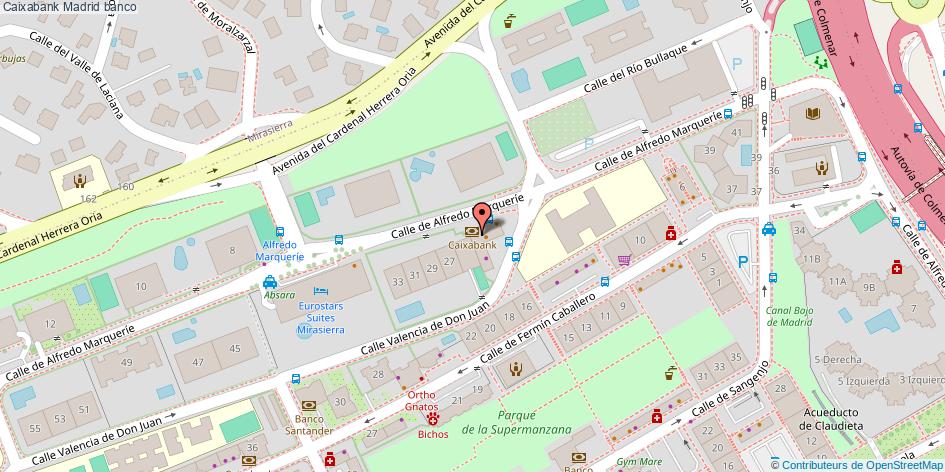 mapa Caixabank banco Madrid