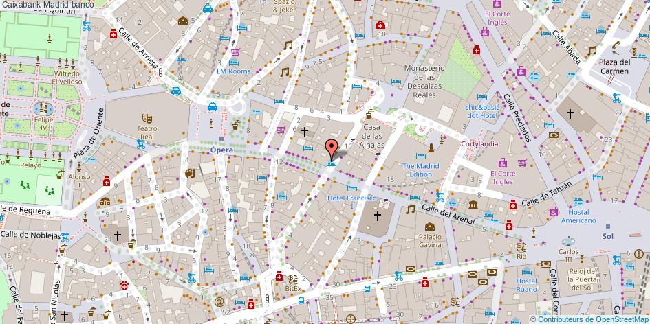 mapa Caixabank banco Madrid