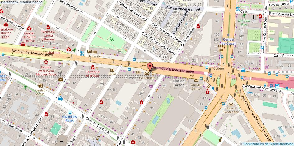 mapa Caixabank banco Madrid