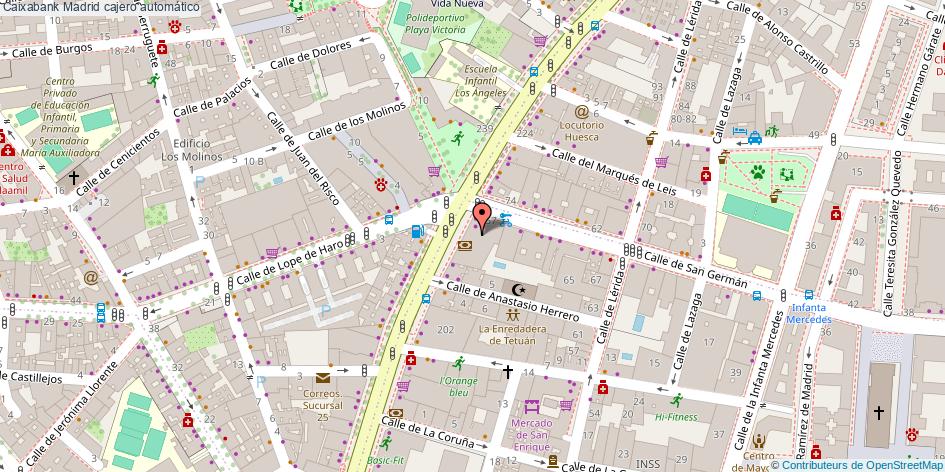 mapa Caixabank cajero automático Madrid