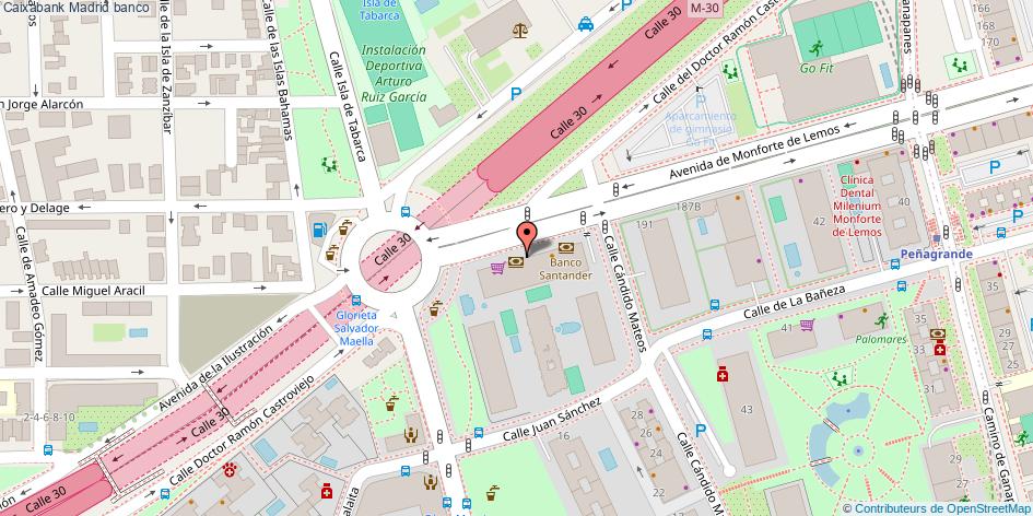 mapa Caixabank banco Madrid