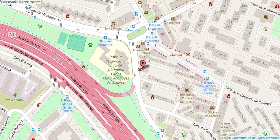 mapa Caixabank banco Madrid