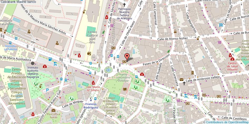 mapa Caixabank banco Madrid