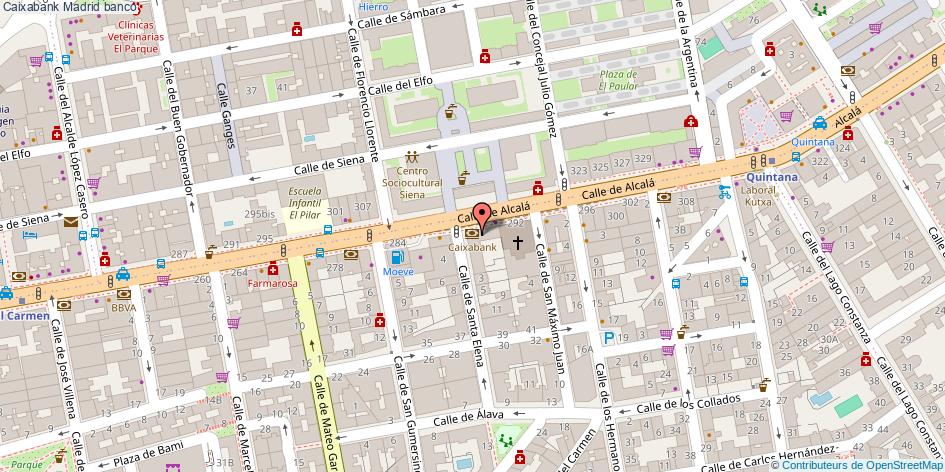mapa Caixabank banco Madrid