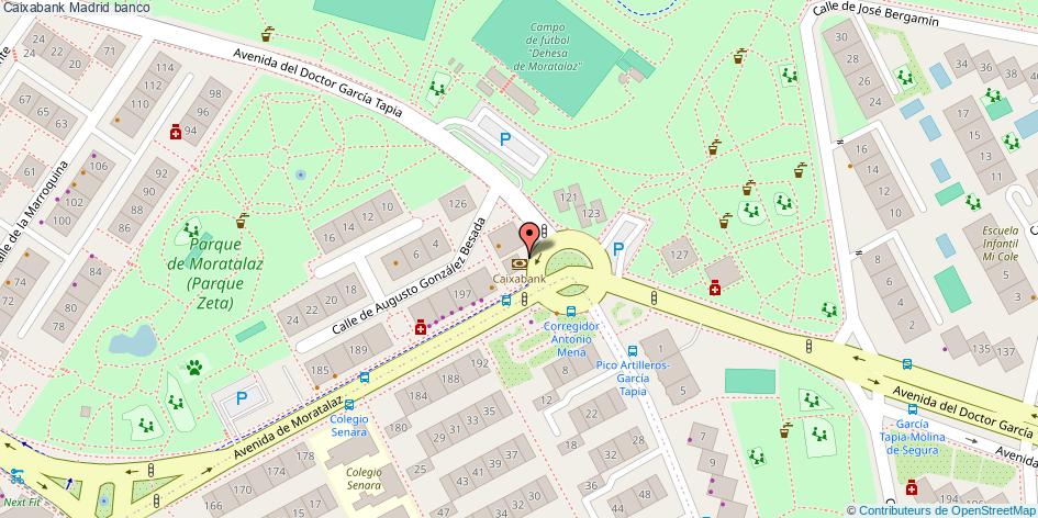 mapa Caixabank banco Madrid