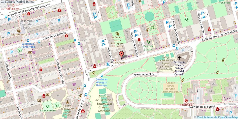 mapa Caixabank banco Madrid