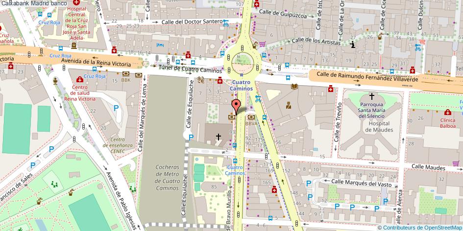 mapa Caixabank banco Madrid