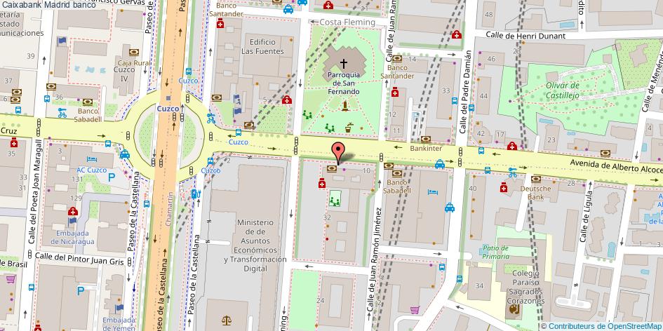 mapa Caixabank banco Madrid